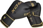 Black boxing gloves with 'RDX' branding on a black background