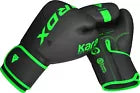 Black and green boxing gloves