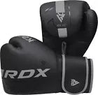 Pair of black and grey boxing gloves