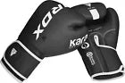 Pair of black and white boxing gloves.