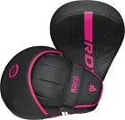 Black and pink focus pads with visible branding on a white background