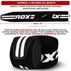 Black knee wrap with 'RDX' branding