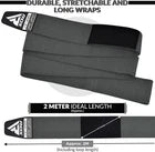 Grey knee wrap unravelled