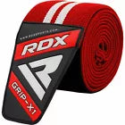 Red knee wrap rolled up