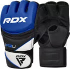 Pair of blue MMA gloves