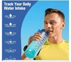 Man drinking from a water bottle