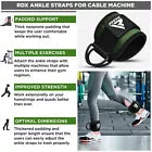 Box ankle straps for cable machine with product image and features listed.