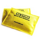 Yellow glove deodoriser labelled 'No Stink' on a white background